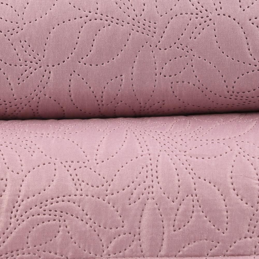 Kit Colcha Casal 100% Poliéster Lisa Versalhes Havan Casa 3 Pçs - Rosa Velho