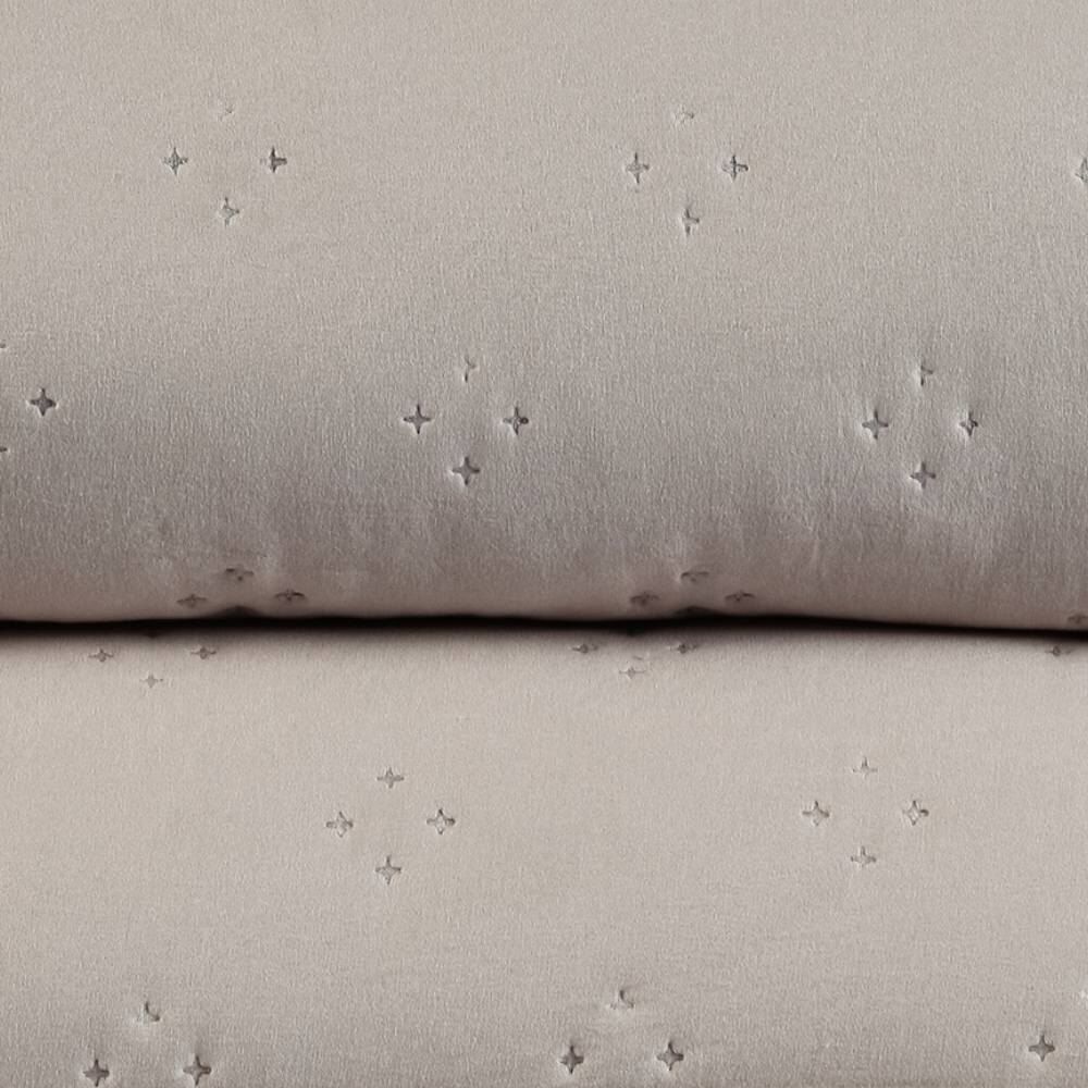  Kit Colcha Casal 3Pçs Lisa Elegance Havan Casa - Cru