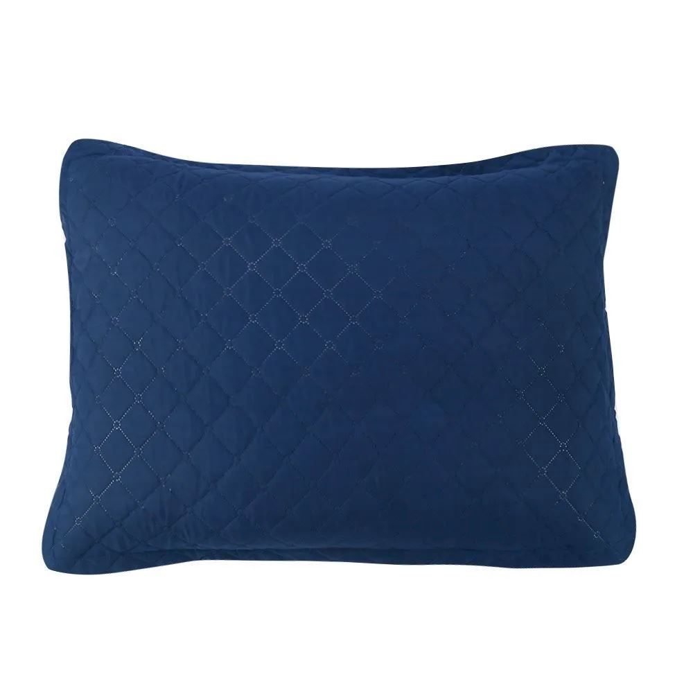 Kit Colcha King Lisa Versalhes Havan Casa 3 pçs - Midnight Blue