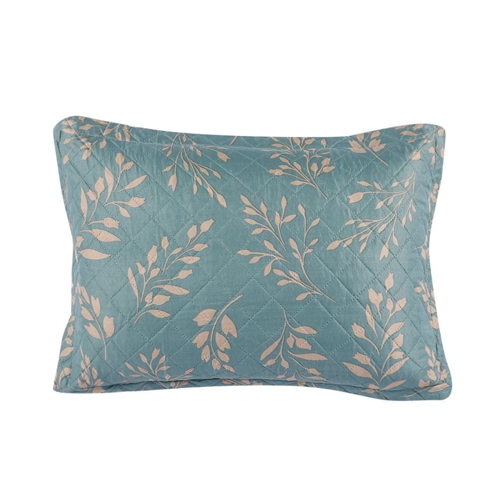 Kit Colcha King Versalhes Estampada Havan Casa 3 Peças - Folhagens Verde