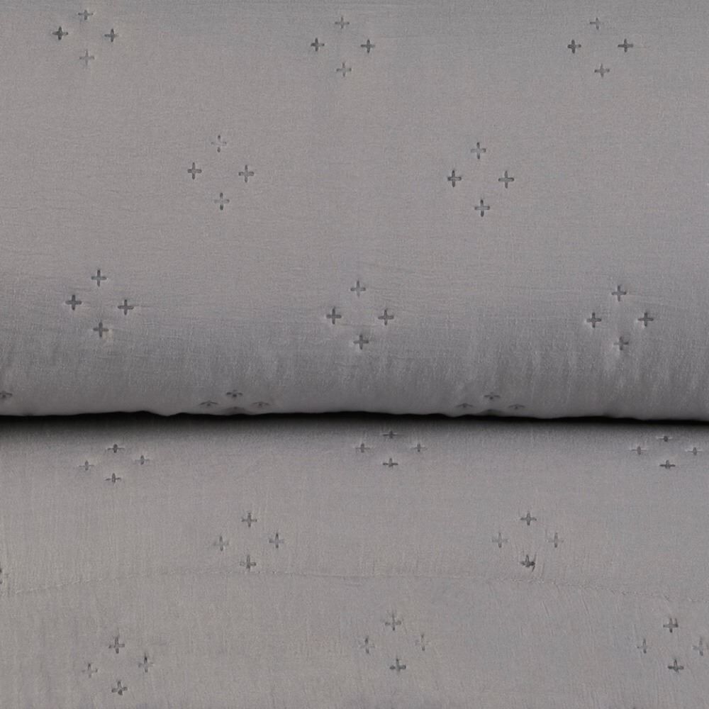 Kit Colcha King Lisa Elegance 3Pçs Havan Casa - Cinza
