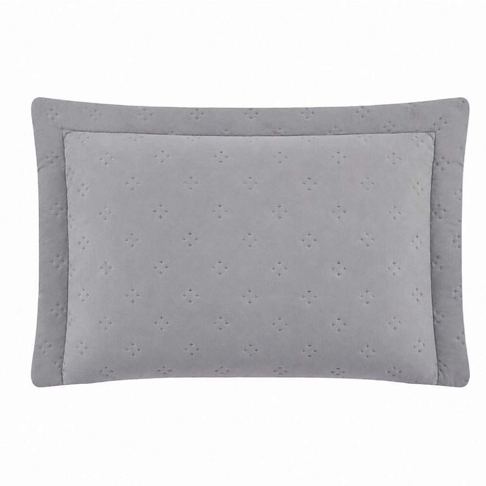 Kit Colcha Queen Elegance Havan Casa 3Pçs - Cinza