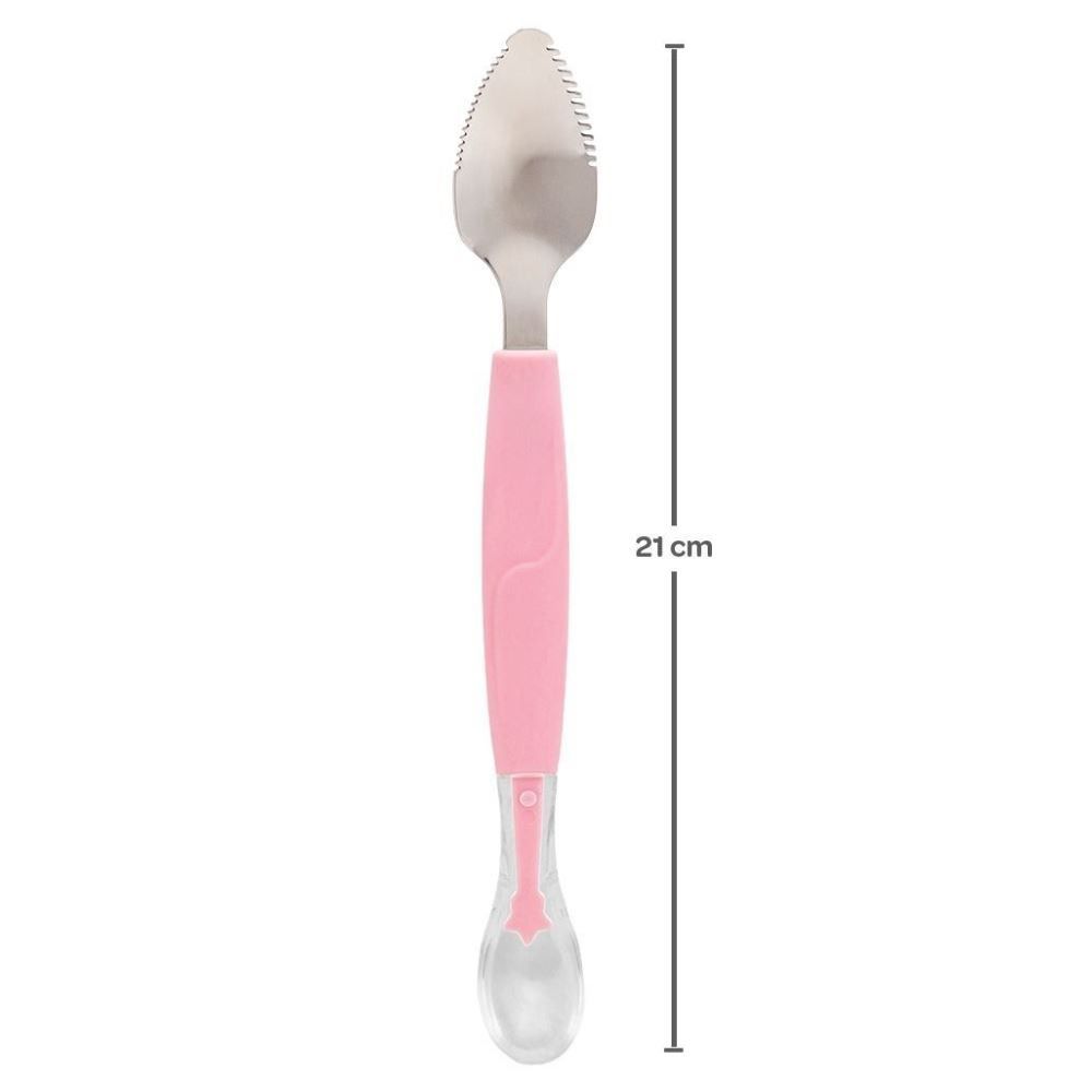 Colher 2 em 1 Buba - ROSA