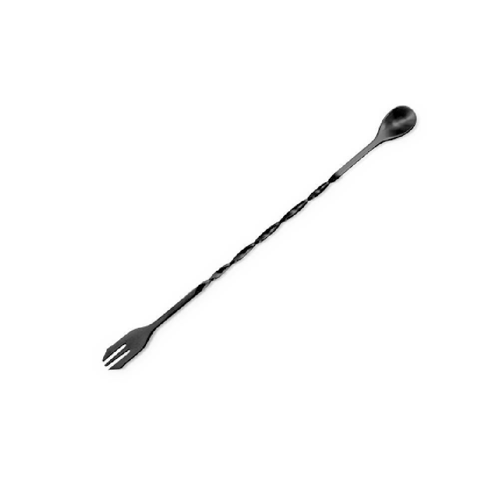 Colher Bailarina Aço Inox Com Garfo Mimo 26Cm - Ônix