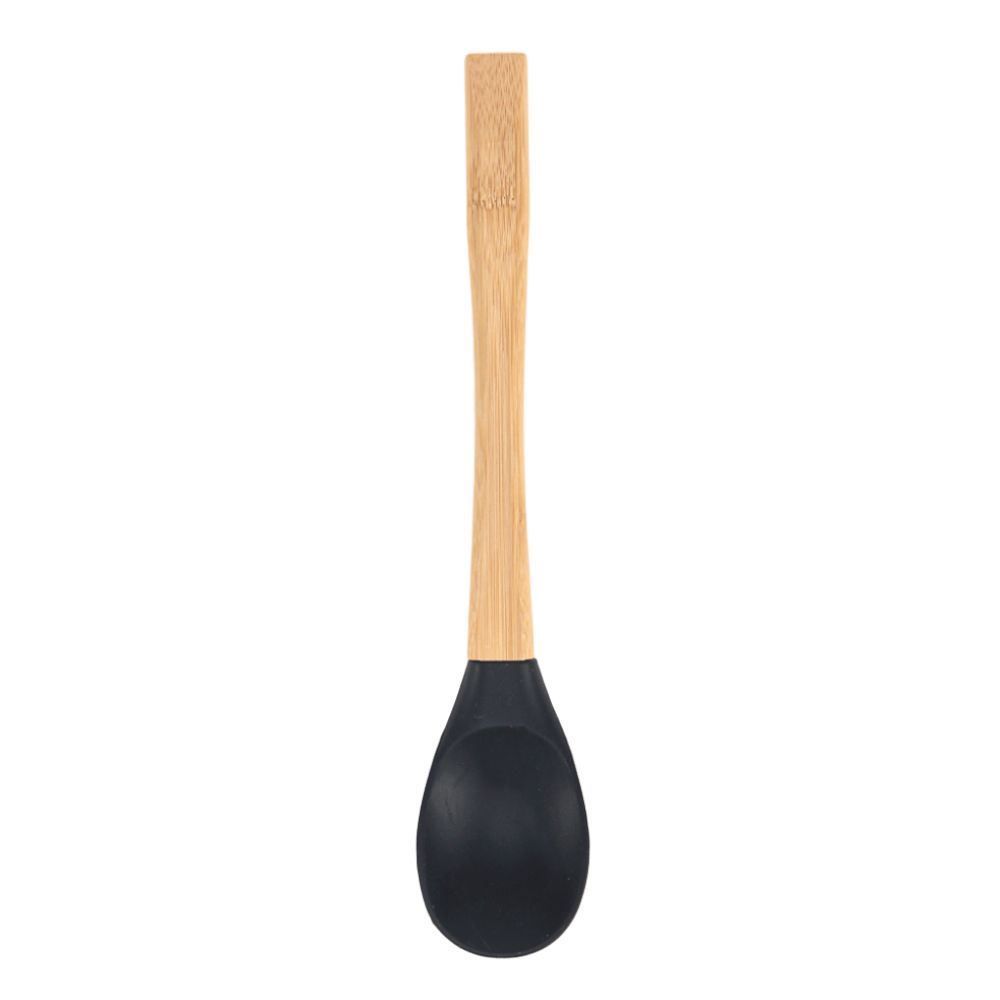 Colher De Silicone Com Cabo De Bambu Havan Casa - Preto
