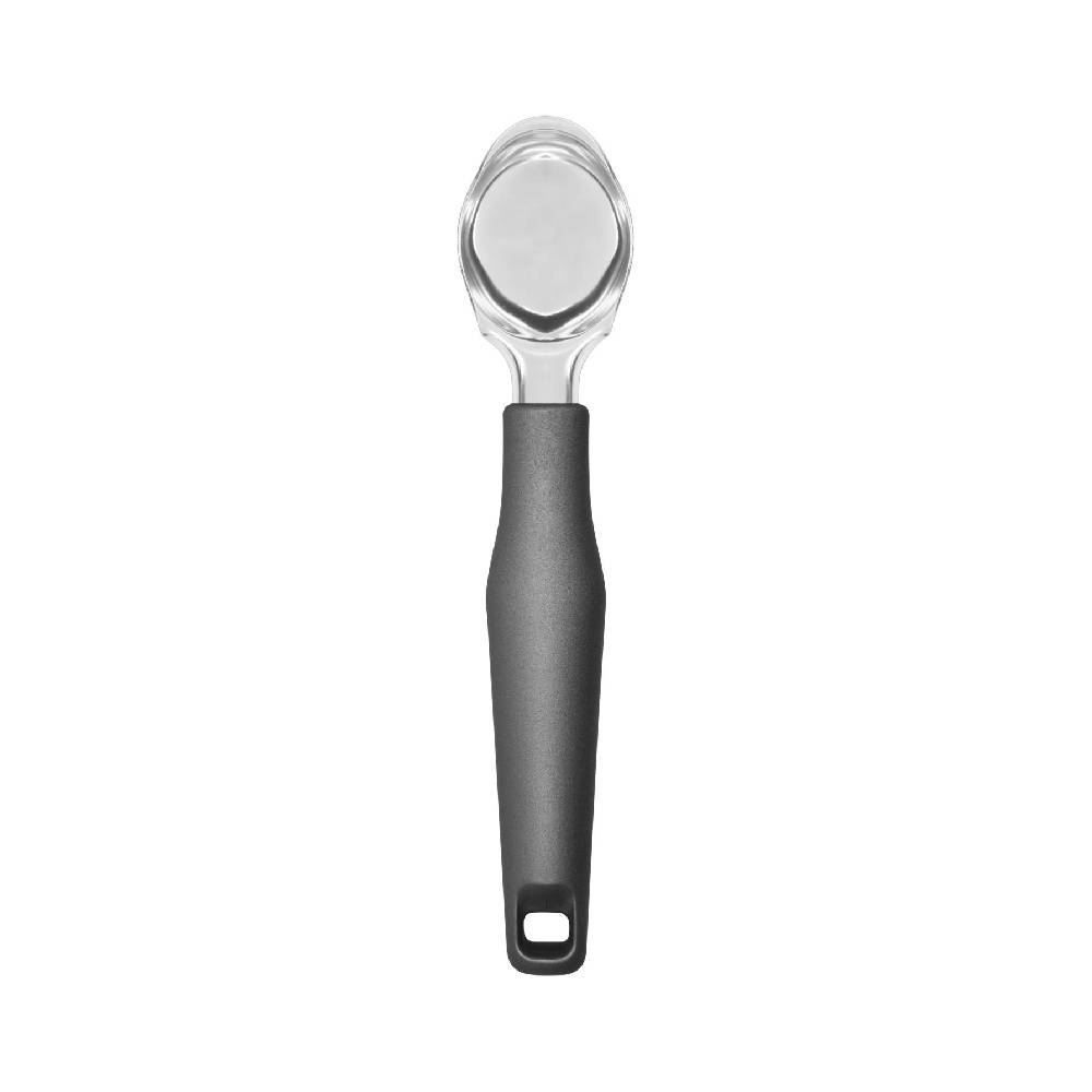 Colher De Sorvete Em Inox - Cinza