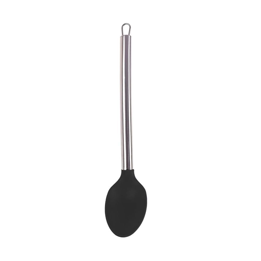 Colher Silicone Havan Casa com Cabo Inox 33Cm - Preto