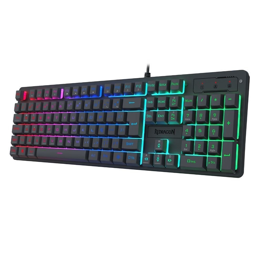 Combo Gamer Redragon Gaming Essentials S166 Rgb 4 em 1