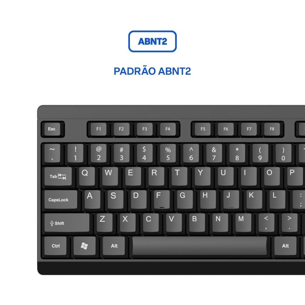 Combo Sem Fio Básico Multi Usb 2.4Ghz 1200Dpi