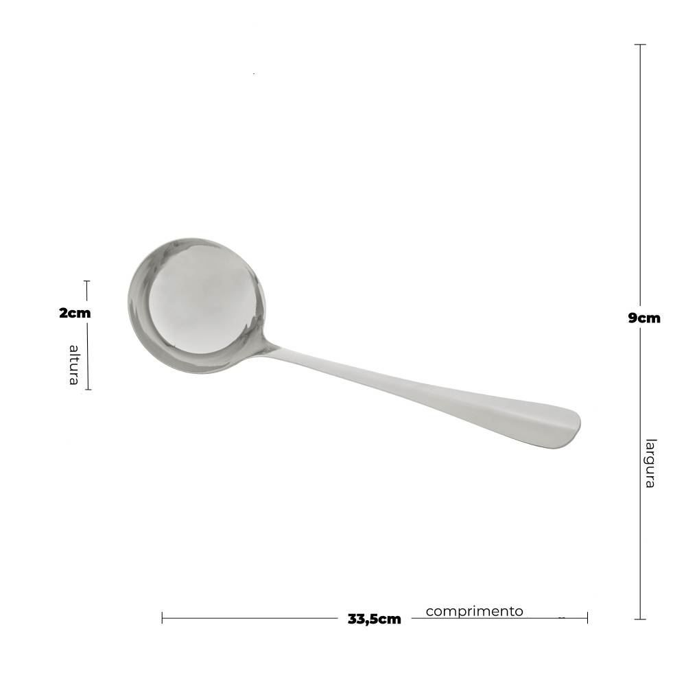 Concha Inox Positano Lyor - 33,5CM