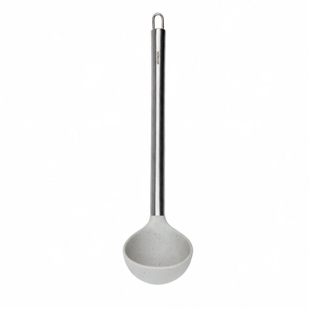 Concha Silicone e Cabo em Aço Inox Brinox 30,5 cm - Vanilla