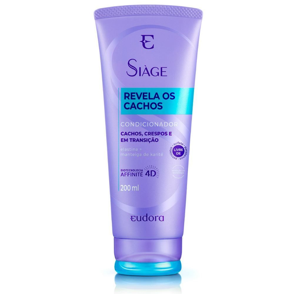 Condicionador Revela Cachos Siàge 200Ml Eudora - DIVERSOS