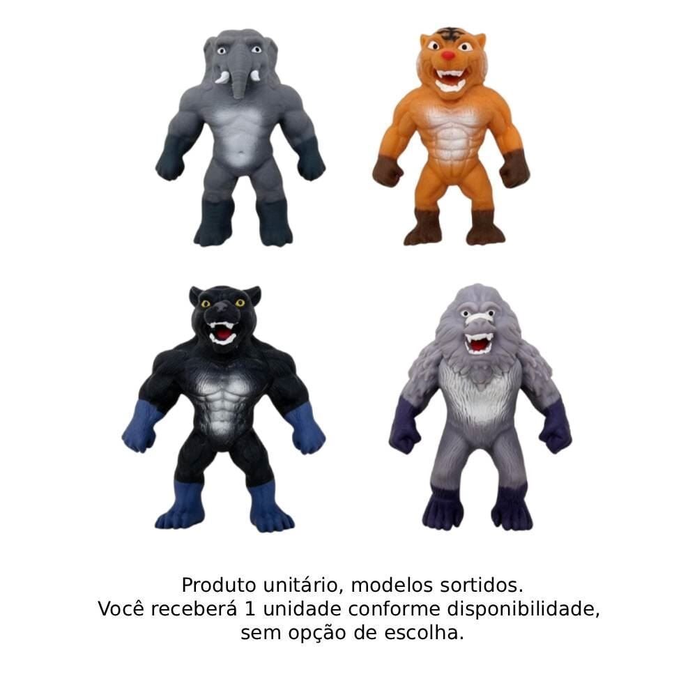 Conjunto 2 Mini Bonecos Animal Stretchapalz Sunny - Sortido