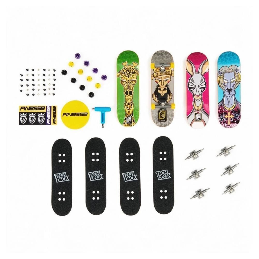 Conjunto com 4 Skates de Dedo Tech Deck Sunny - Sortido