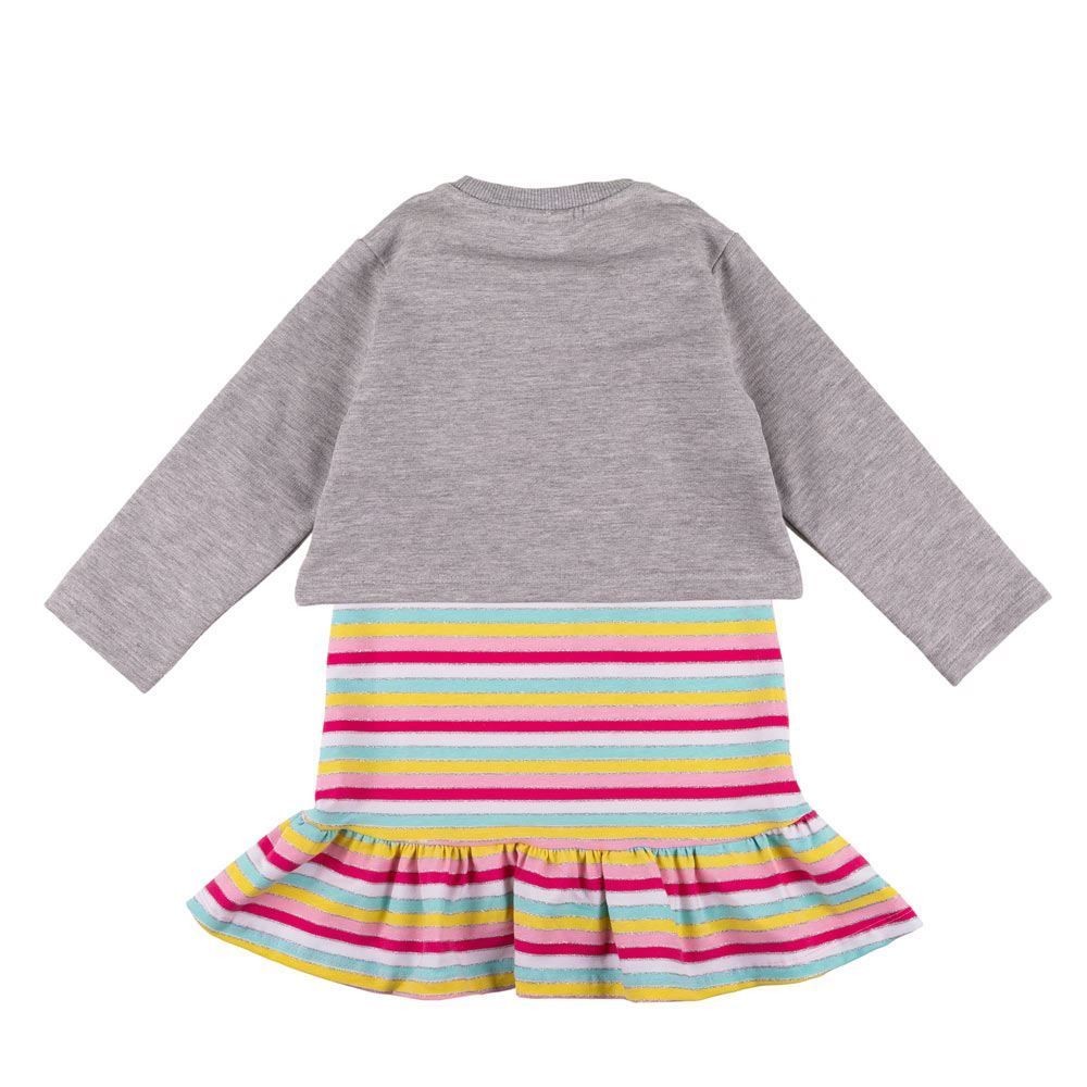Conjunto de 1 a 3 Anos Vestido e Casaco Fakini