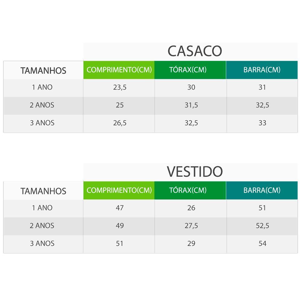 Conjunto de 1 a 3 Anos Vestido e Casaco Fakini