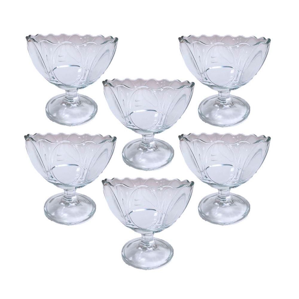 Conjunto De 6 Taças De Sobremesa Almonds Pasabahçe - Vidro