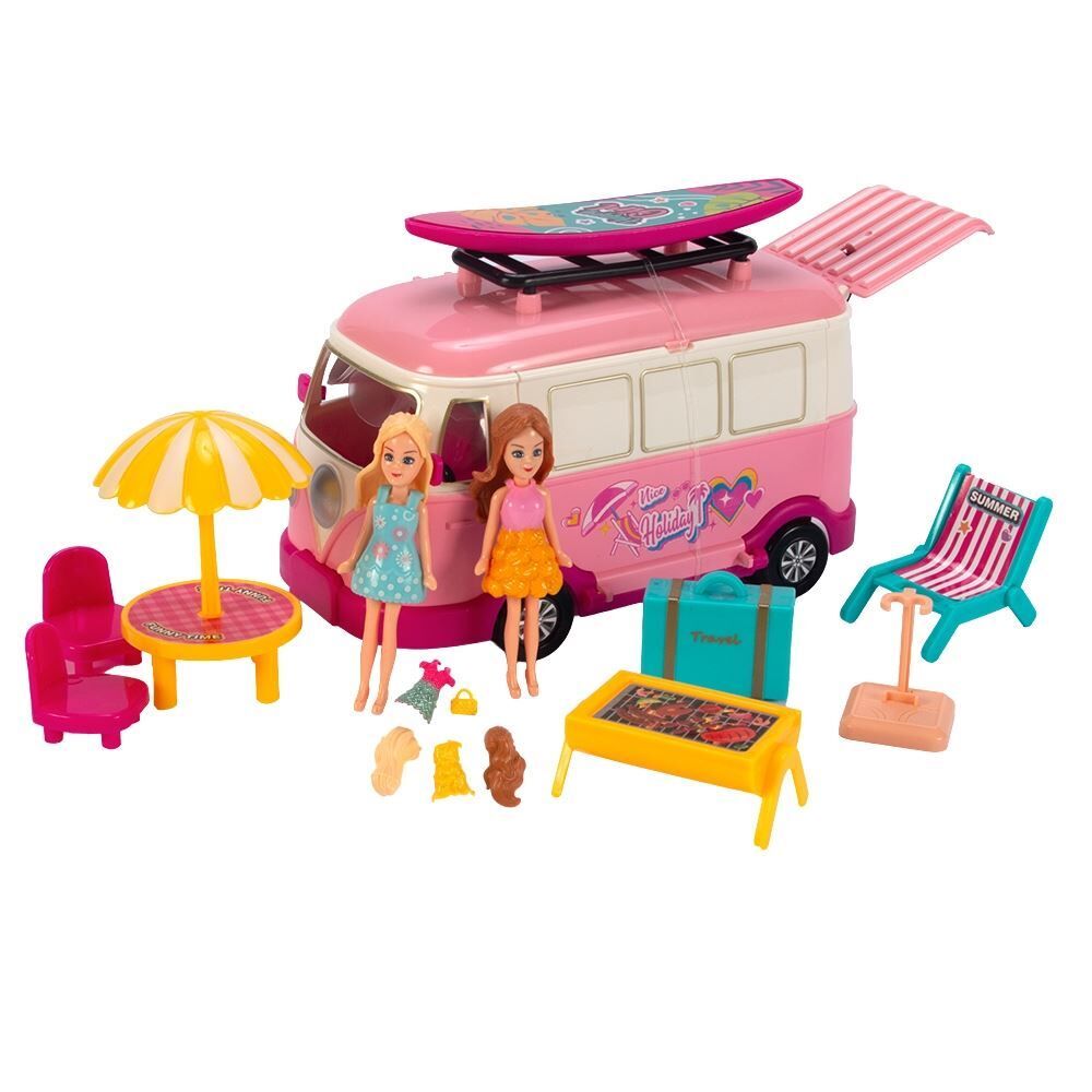 Conjunto de Mini Bonecas com Kombi Helena Havan Toys - Sortido
