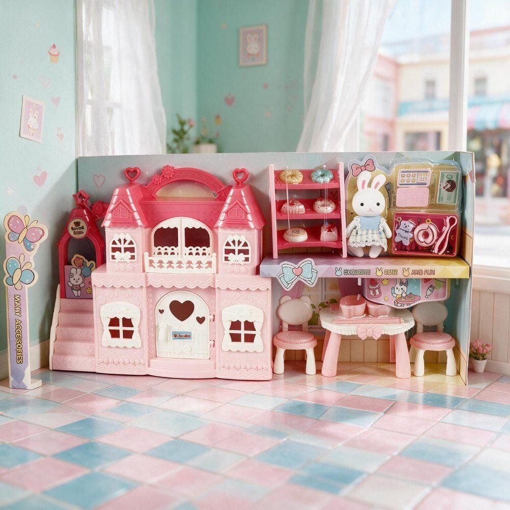 Conjunto Confeitaria Família Coelho Havan Toys - Sortido