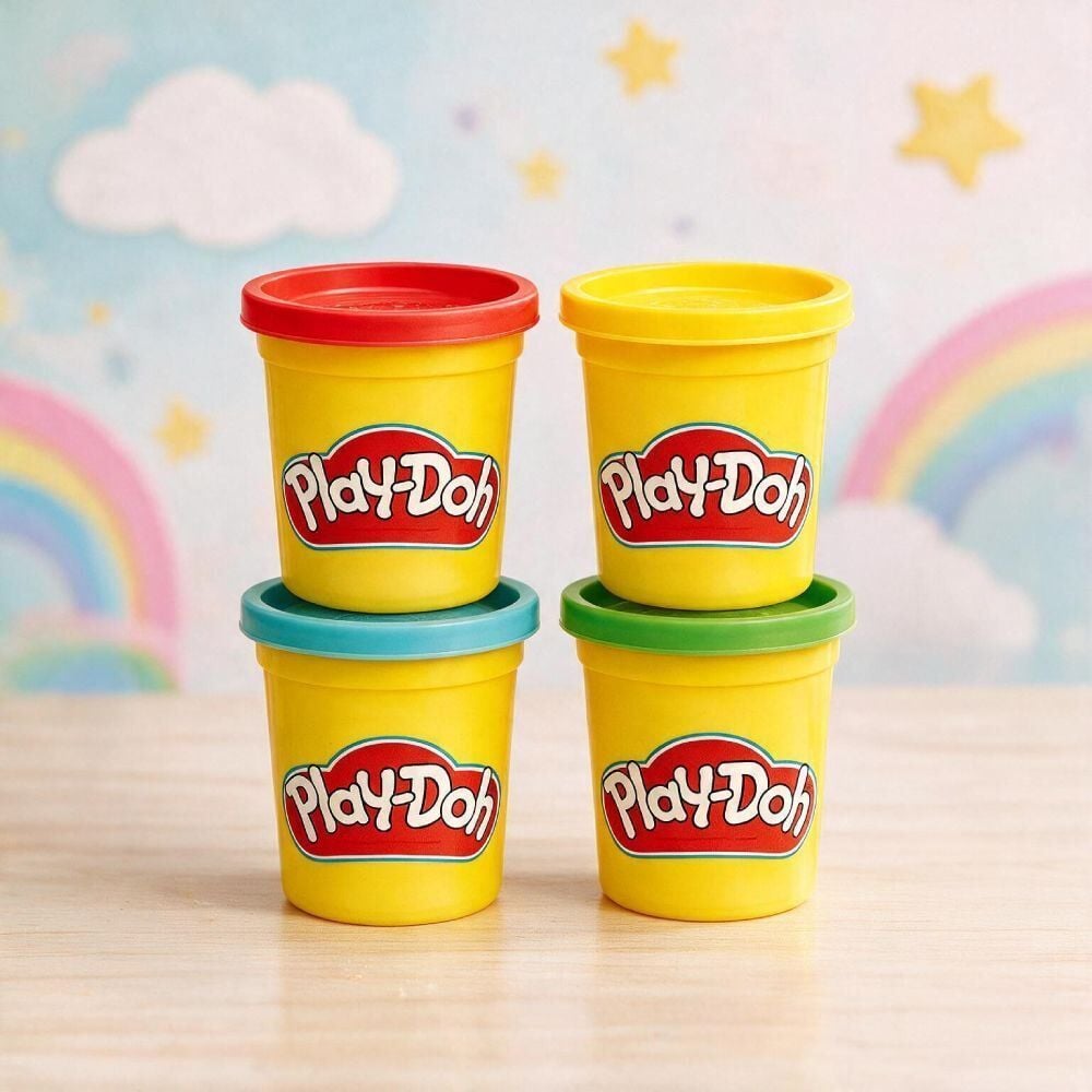Conjunto Massinha de Modelar Play-Doh 4 Potes Hasbro - Sortido
