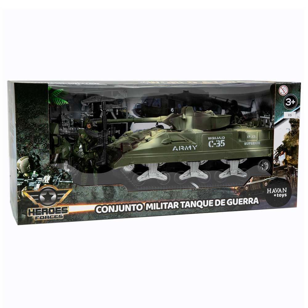 Conjunto Militar Tanque De Guerra Havan Toys - HBR0321