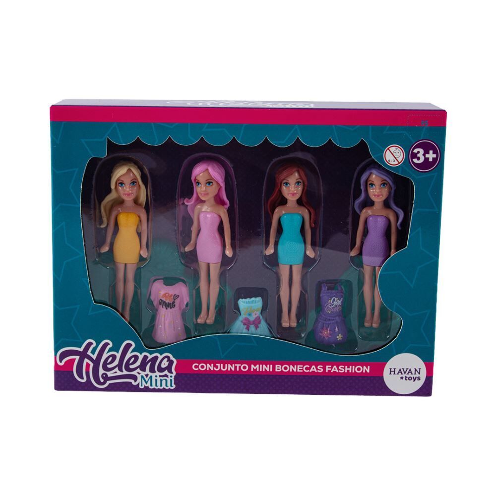 Conjunto Mini Bonecas Helena Fashion Havan Toys