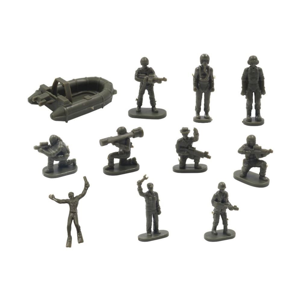Conjunto Tanque Transporte Militar 19 Peças Havan Toys - ST85135