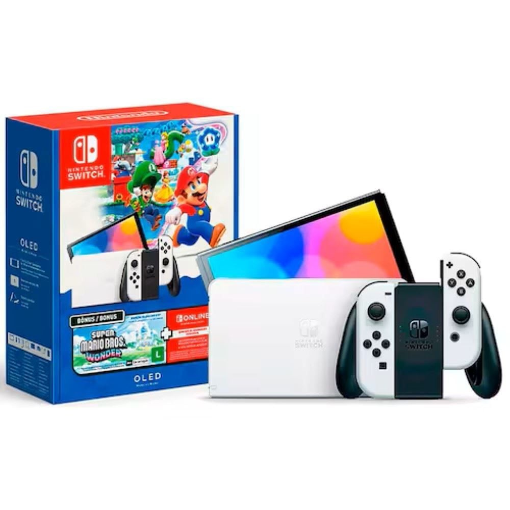 Console Nintendo Switch Oled com Mario Kart Wonder
