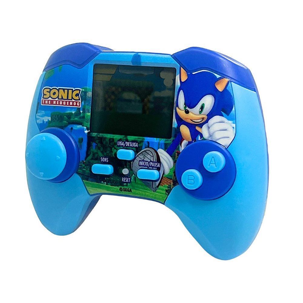 Controle Minigame Portátil Infantil Sonic Candide - Azul