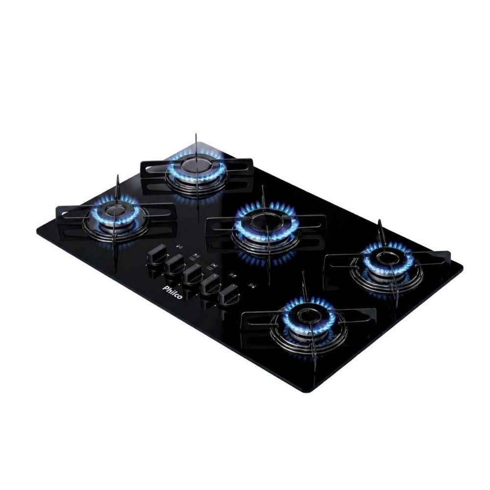 Cooktop 5 Bocas a Gás Philco Bivolt Pct05a