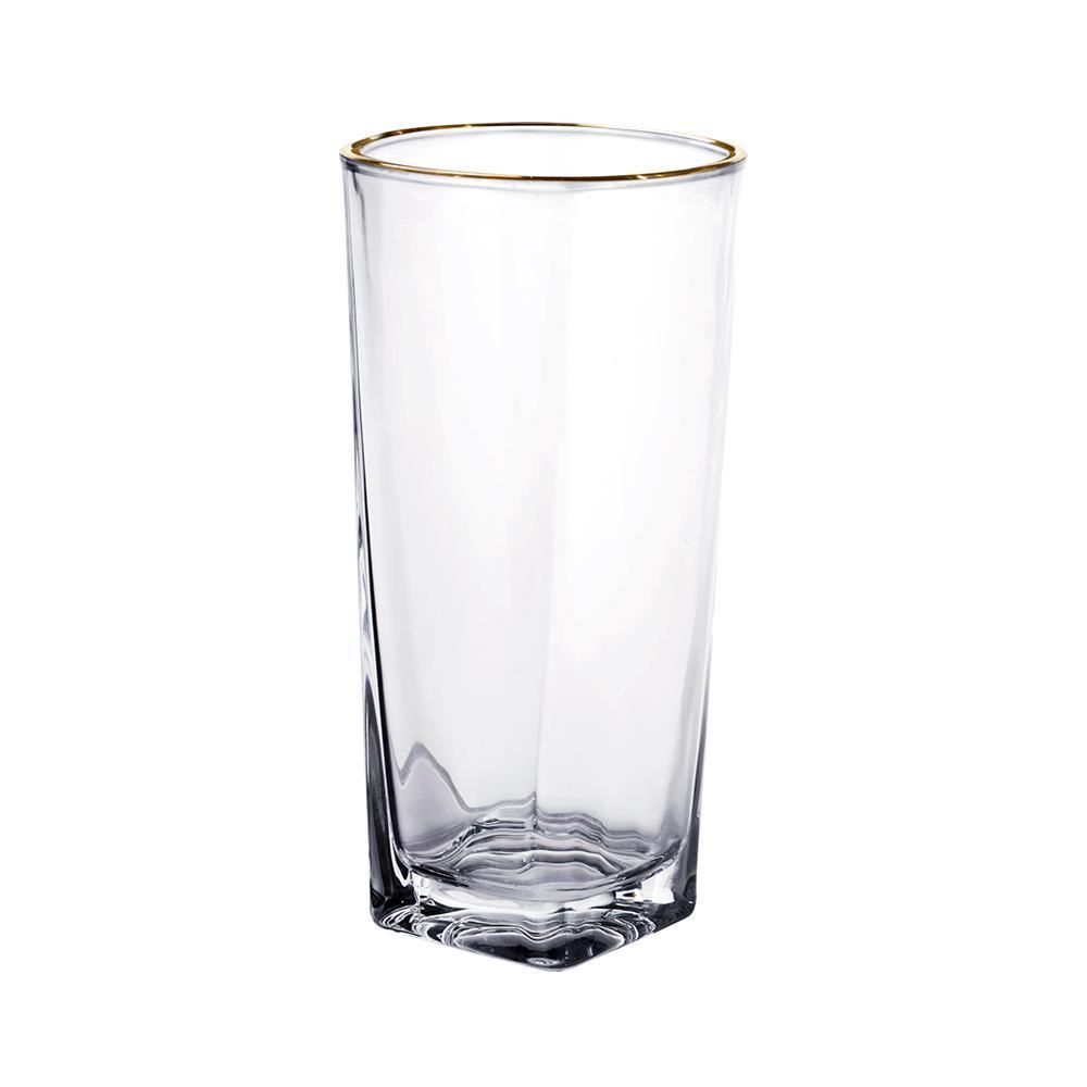 Copo Alto Pisa Gold 280Ml Hauskraft - ALTO PISA FILETE DOURADO