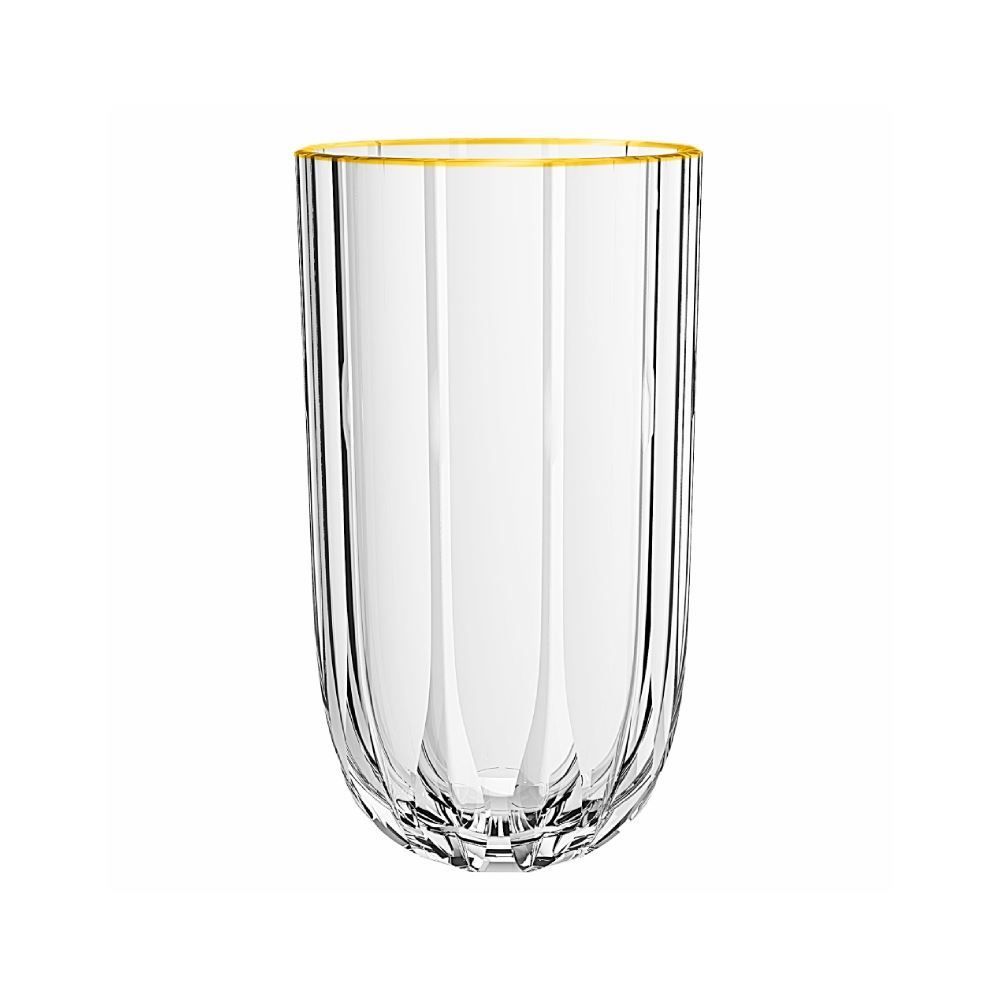Copo Alto Refinatto com Filete Dourado L' Hermitage - 400ml