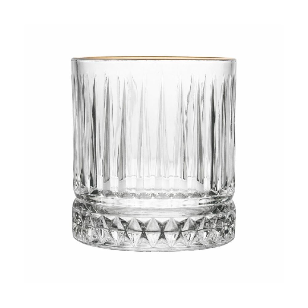 Copo de Whisky Deli Diamante 330Ml - Filete Dourado