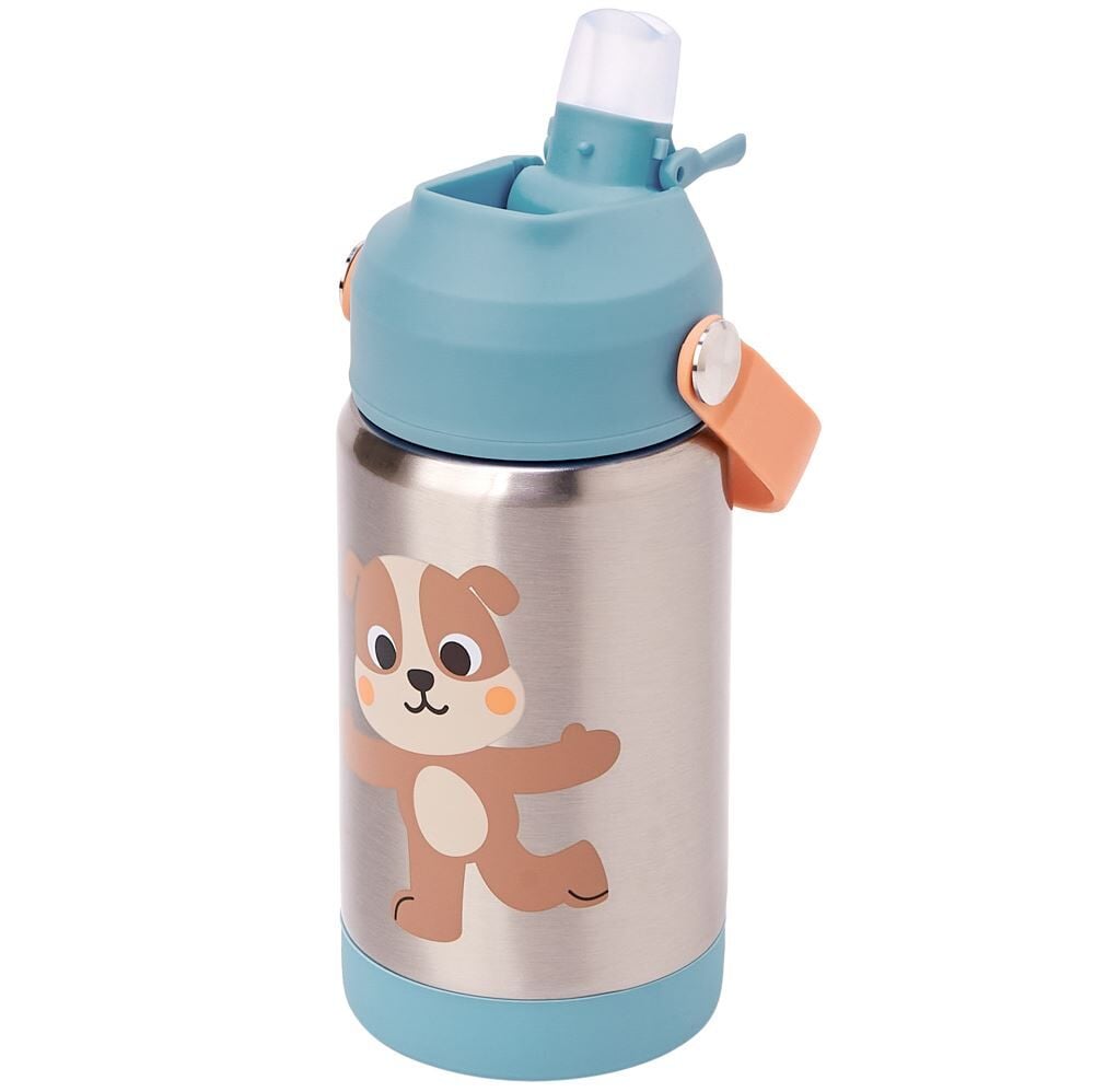 Copo Térmico Parede Dupla com Canudo Buba Zoo Buba - CACHORRO