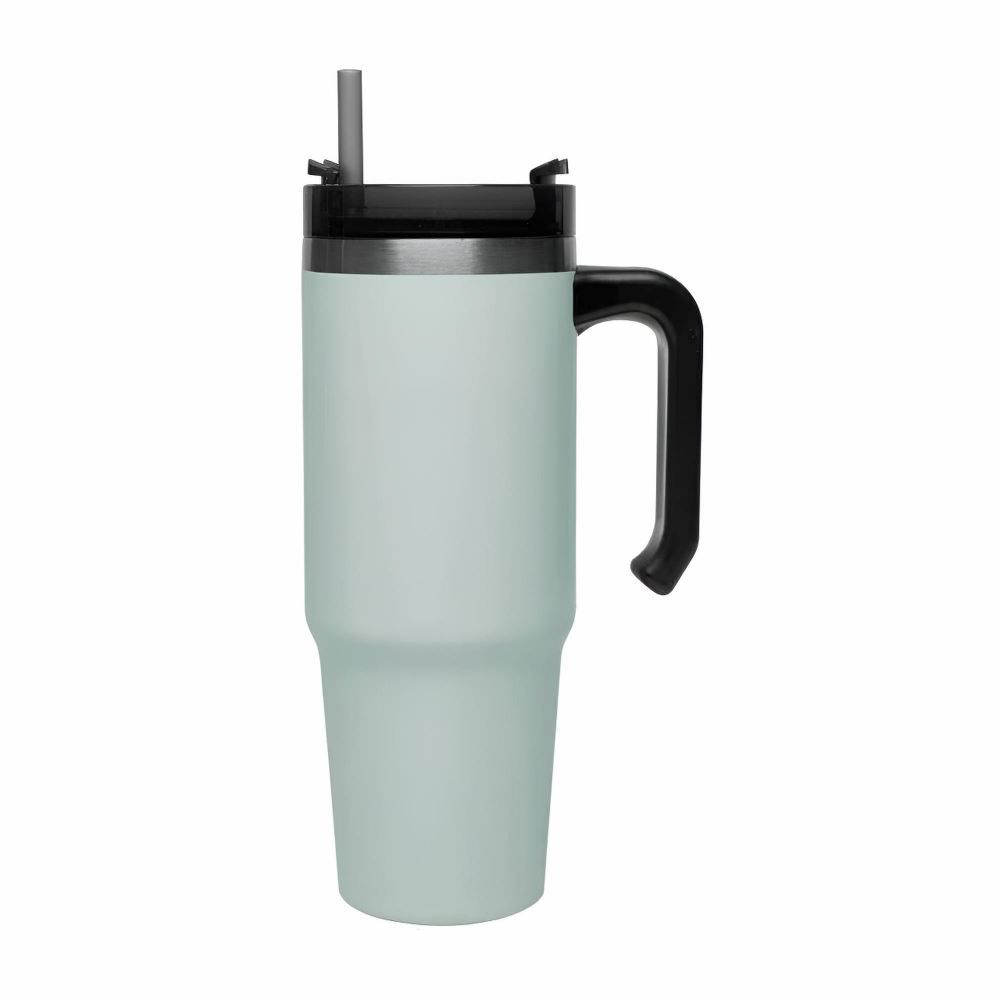 Copo Térmico Slim Com Canudo Wolff 890Ml - Verde