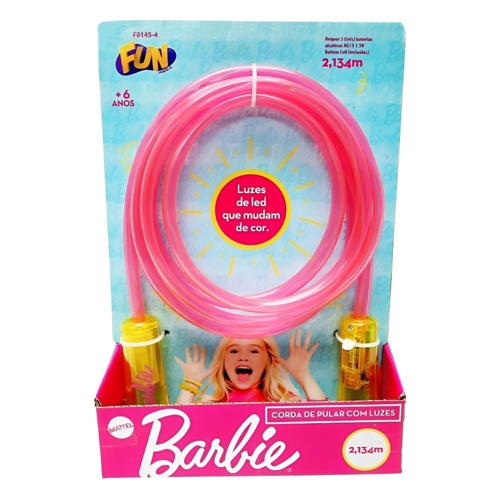 Corda de Pular com Luzes Barbie Fun