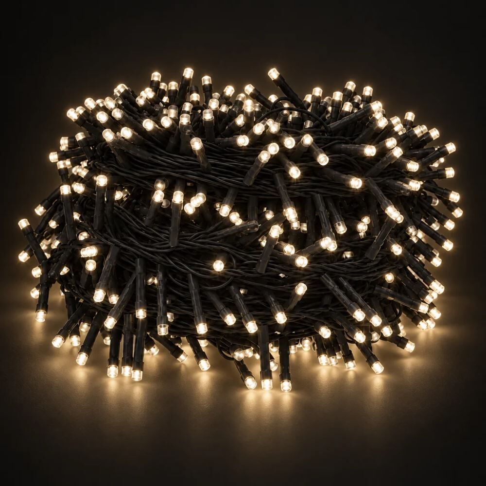 Cordão Luminoso Duplo 1000 Leds 3000K 20M Florarte - Bivolt
