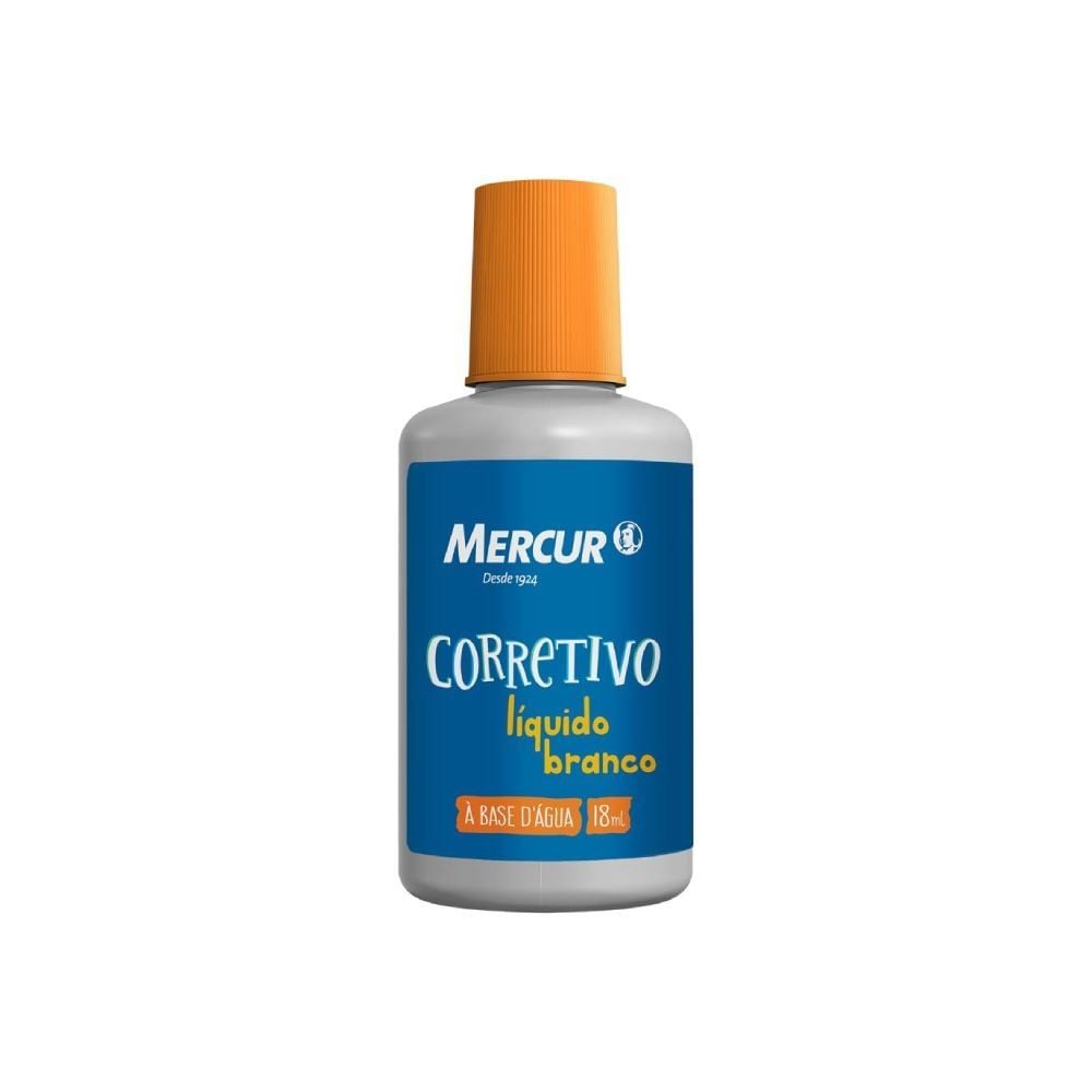 Corretivo Liquido 18Ml À Base de Água Branco Mercur
