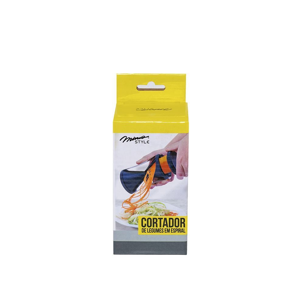 Cortador E Fatiador De Legumes Espiral Mimo - Preto