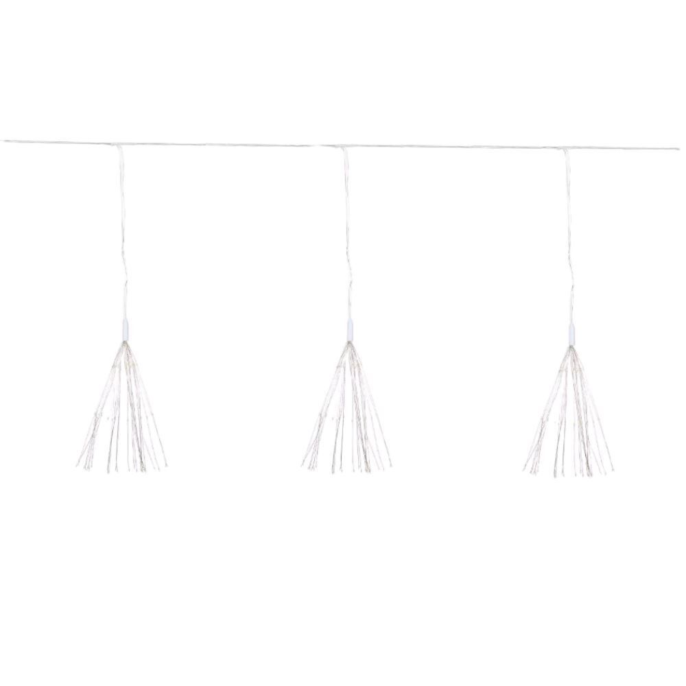 Cortina 900 Leds 10 Pendentes 6M 3000K Florarte - Bivolt