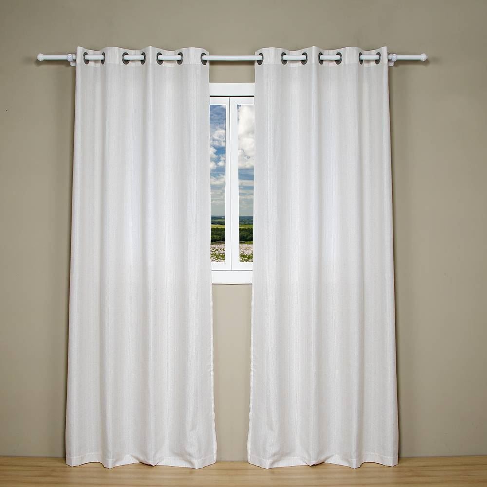 Cortina Para Quarto E Sala Chenille 2,60X2,30 M Havan Casa - Gardenia Branco 