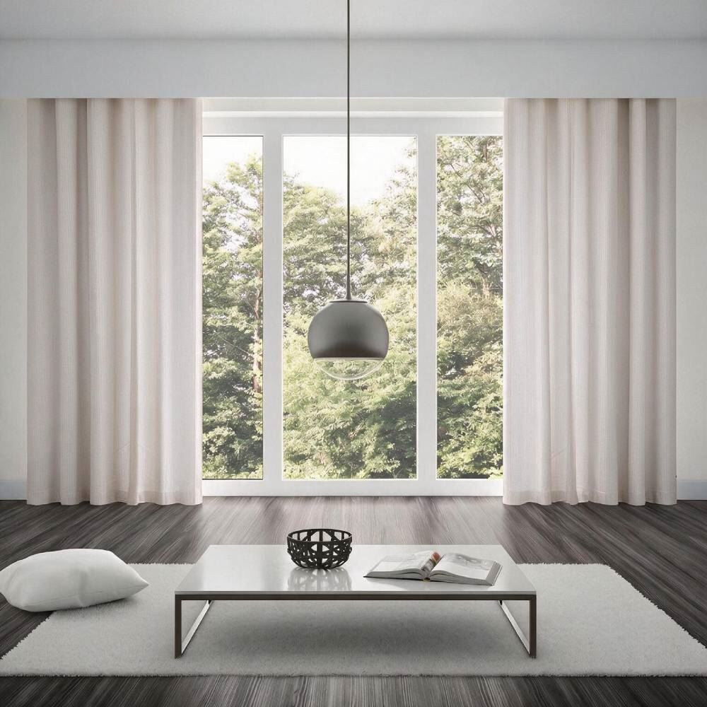 Cortina para Quarto e Sala 4,00 X 2,30M Chenille Havan Casa - Branco