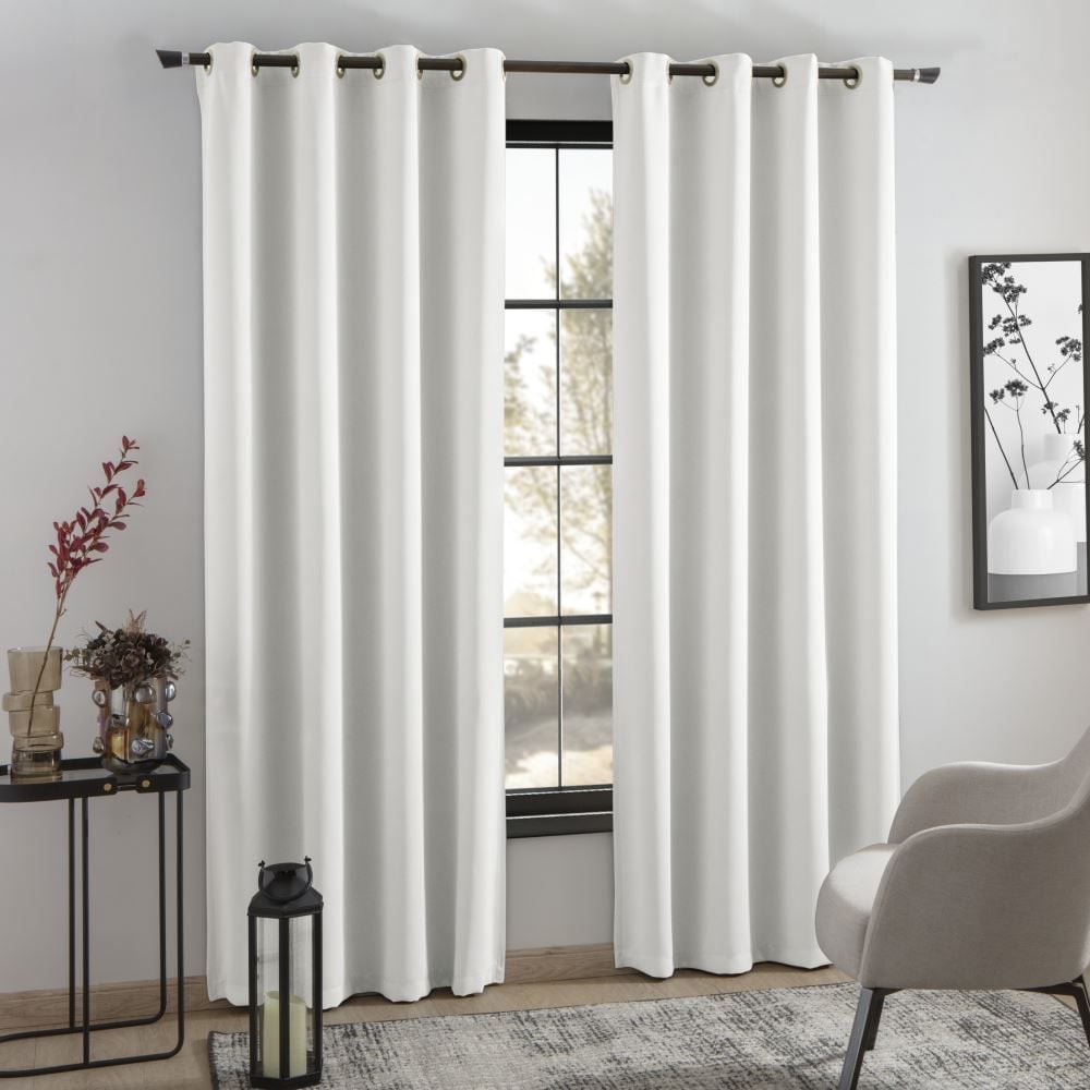 Cortina Para Quarto E Sala 2,60X2,30 M Corta Luz Tecido Havan Casa - Palha