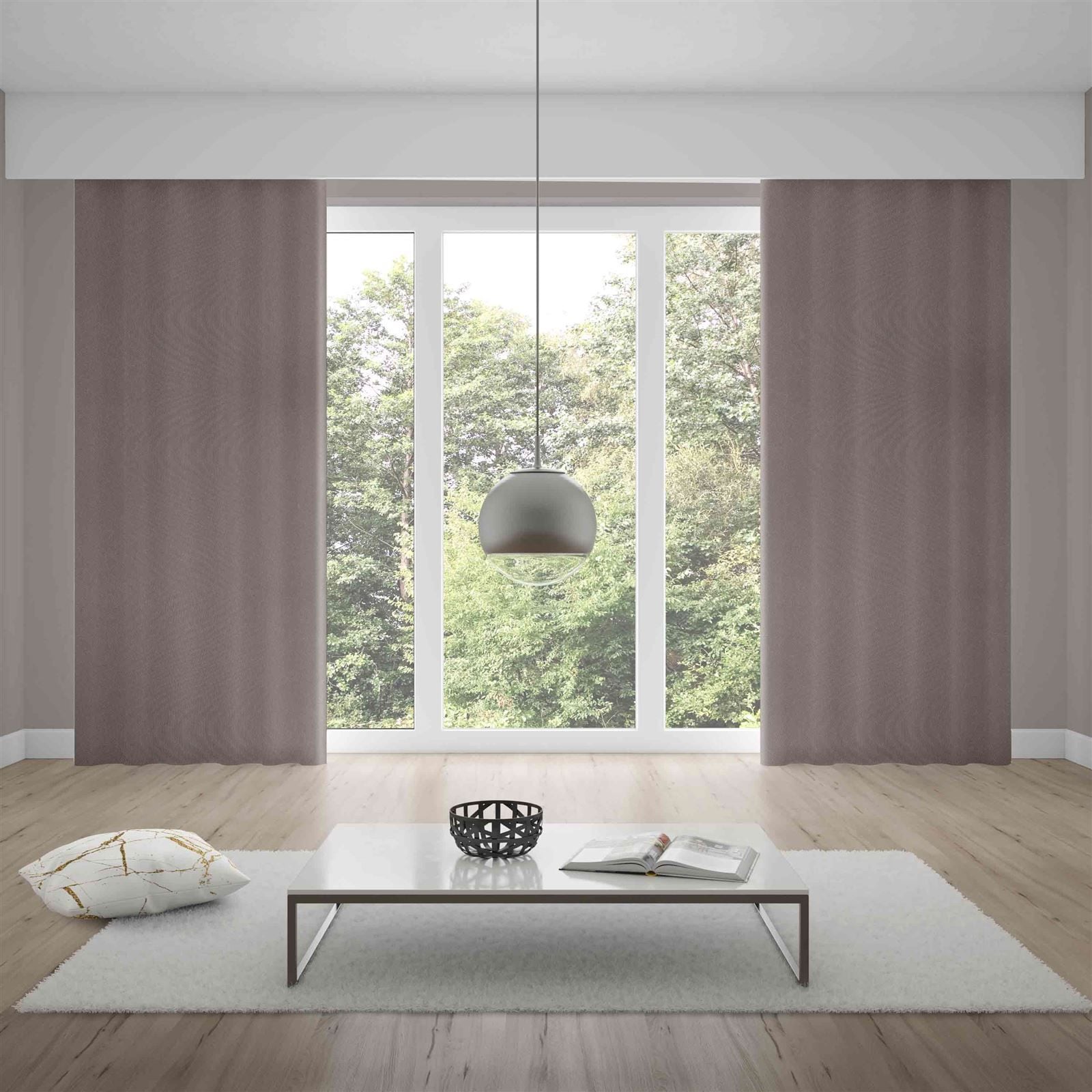 Cortina Duplex 2,60X1,70M Lisa Quarto E Sala - Taupe