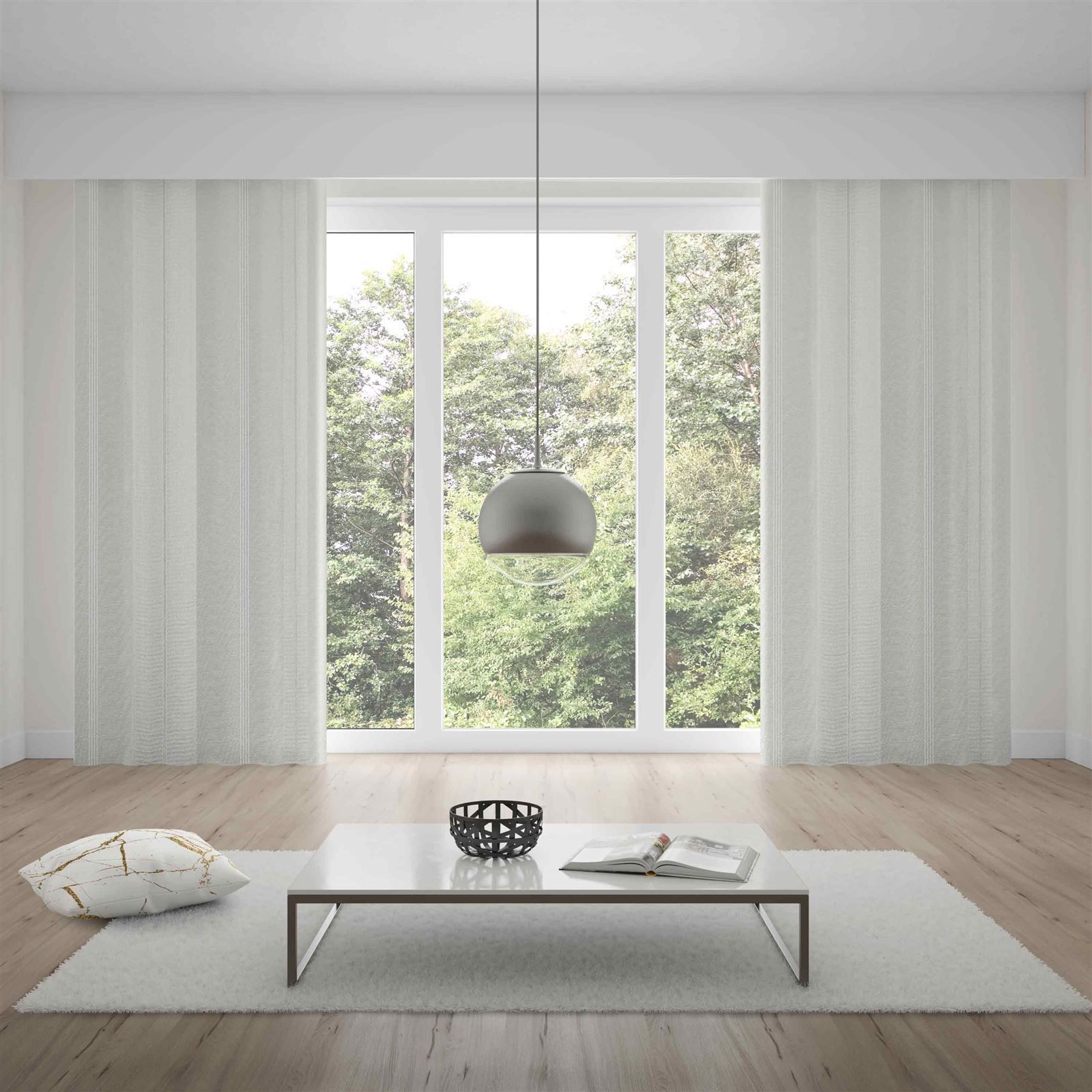 Cortina Para Quarto E Sala 4,20X2,50 M Pratika Sorrento Havan Casa - Branco