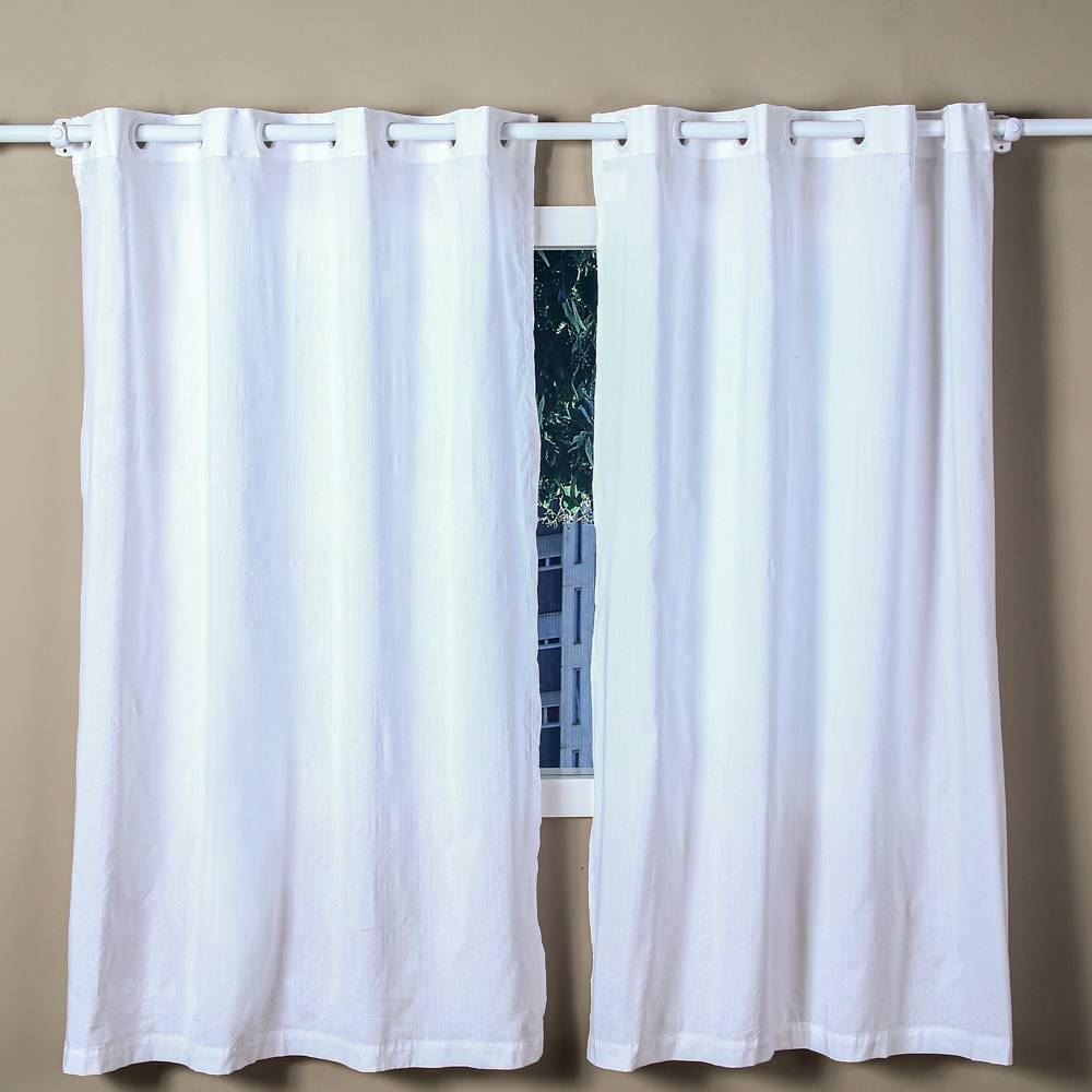 Cortina Para Quarto E Sala 2,60X1,70 M Rústica Madri Havan Casa - Branco