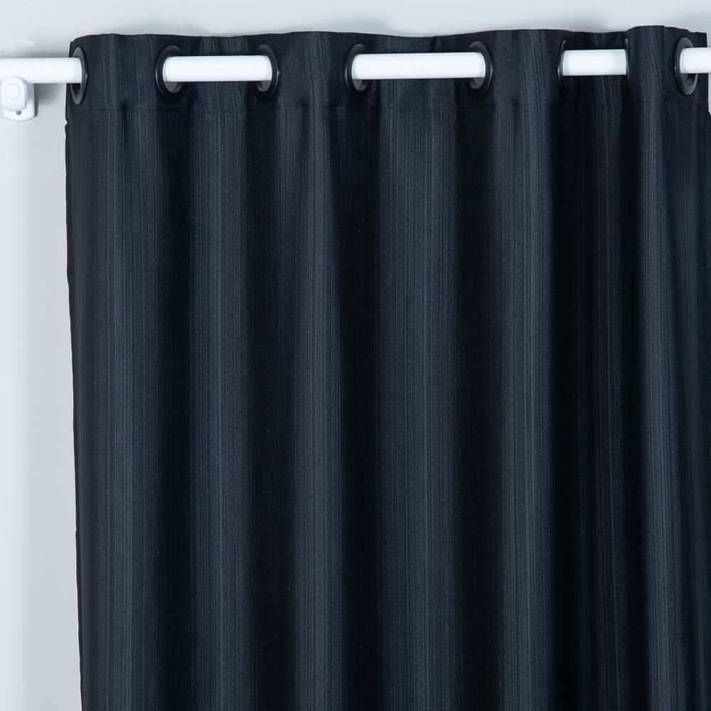 Cortina Para Quarto E Sala 2,60X2,30 M Rústica Pantex Havan Casa - Preto