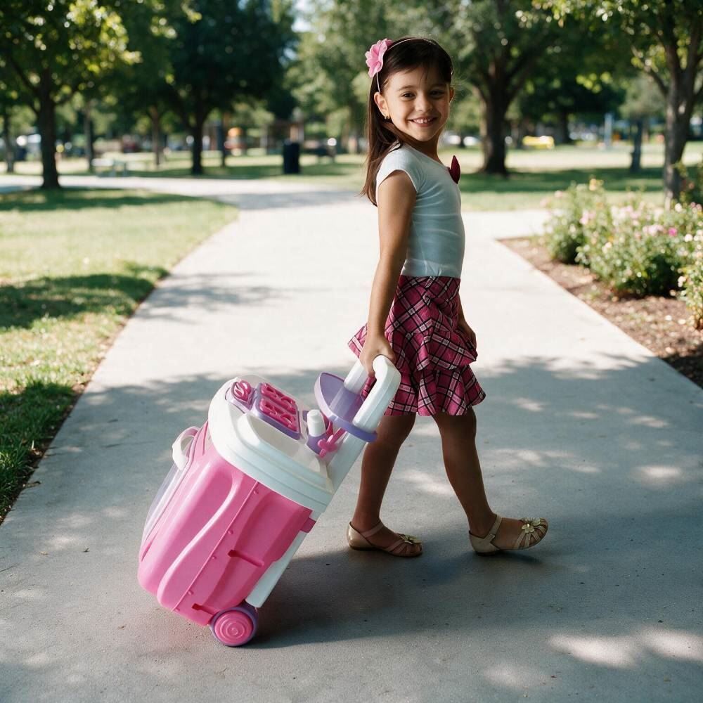 Cozinha Infantil Portátil Vira Maleta Maral - Rosa