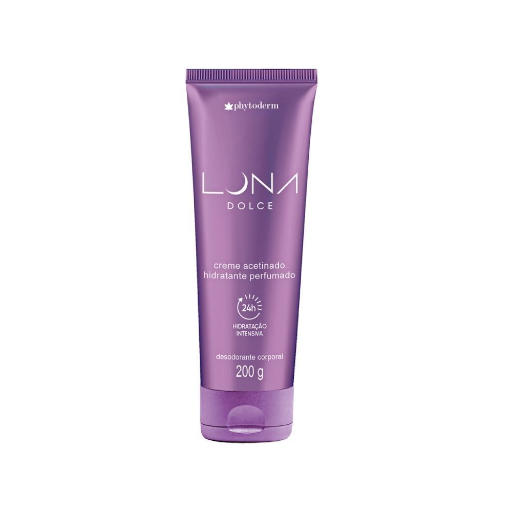 Creme Hidratante Corporal Acetinado Luna Dolce Phytoderm 200G - Luna Dolce