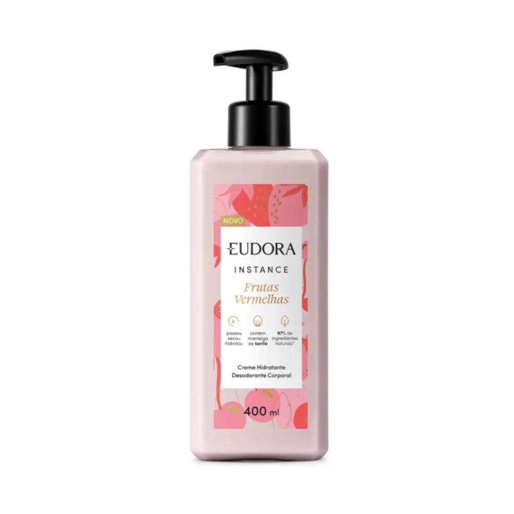 Creme Hidratante Corporal Instance Frutas Vermelhas Eudora - 400ml